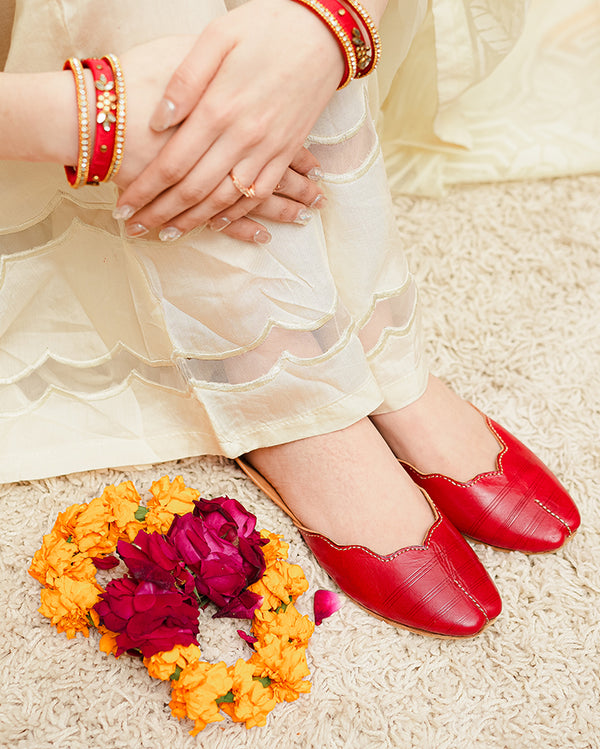 Plain Khussa Red (KS-047)