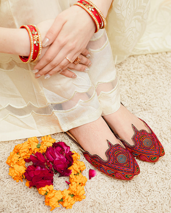 Multi Embroidered khussa (KS-050)