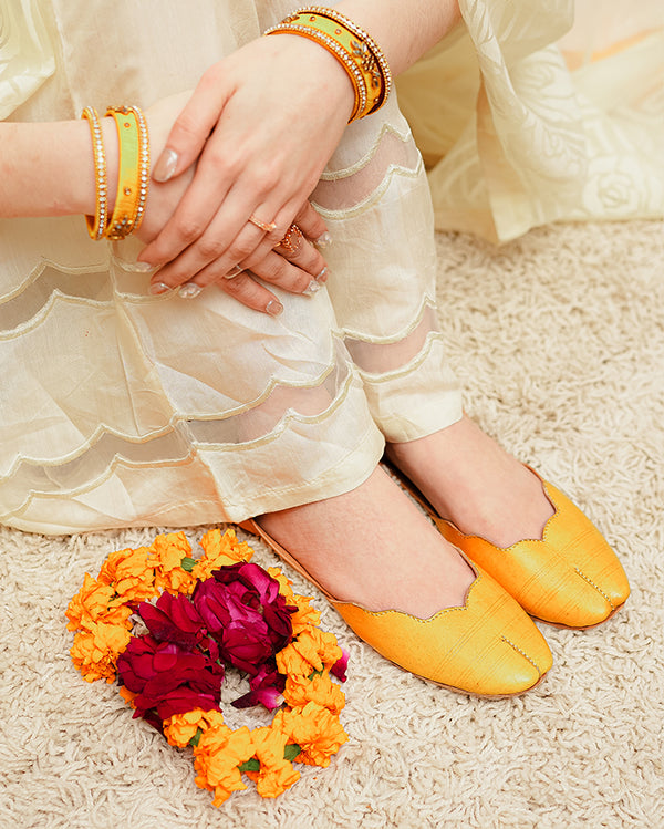 Plain Khussa Yellow (KS-047)
