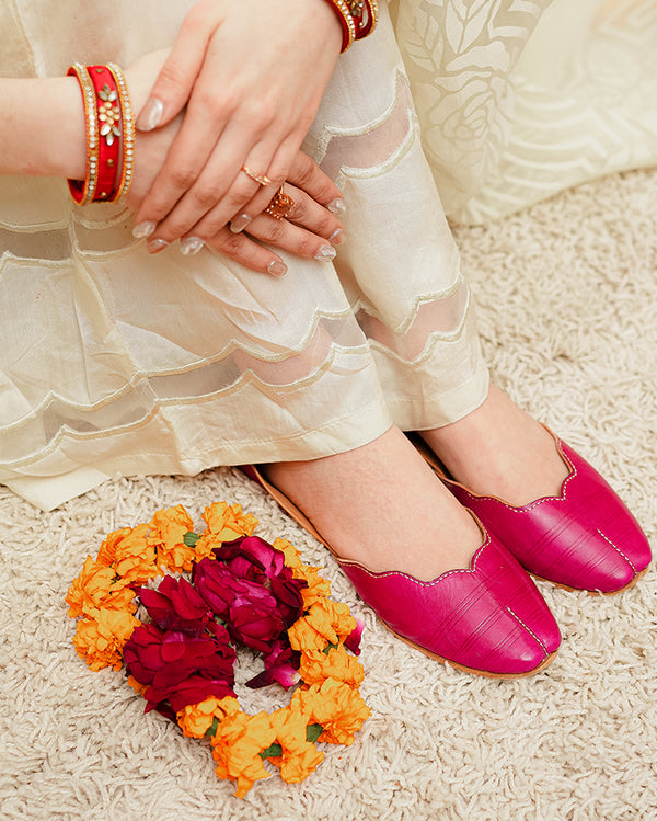 Plain Khussa Pink (KS-047)