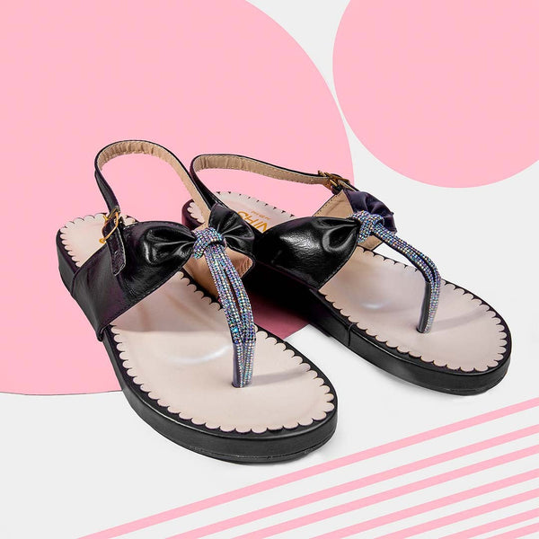 HS- 227 Black sandals