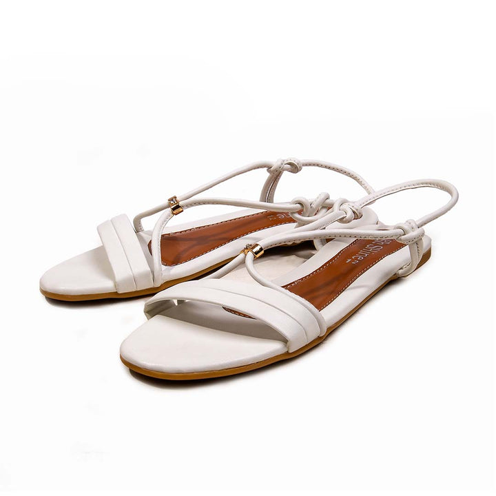 White sandals for ladies