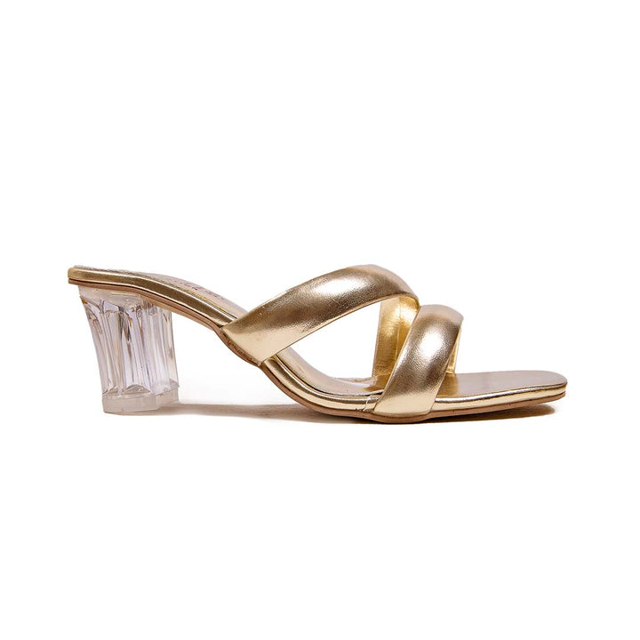 Gold heels for ladies