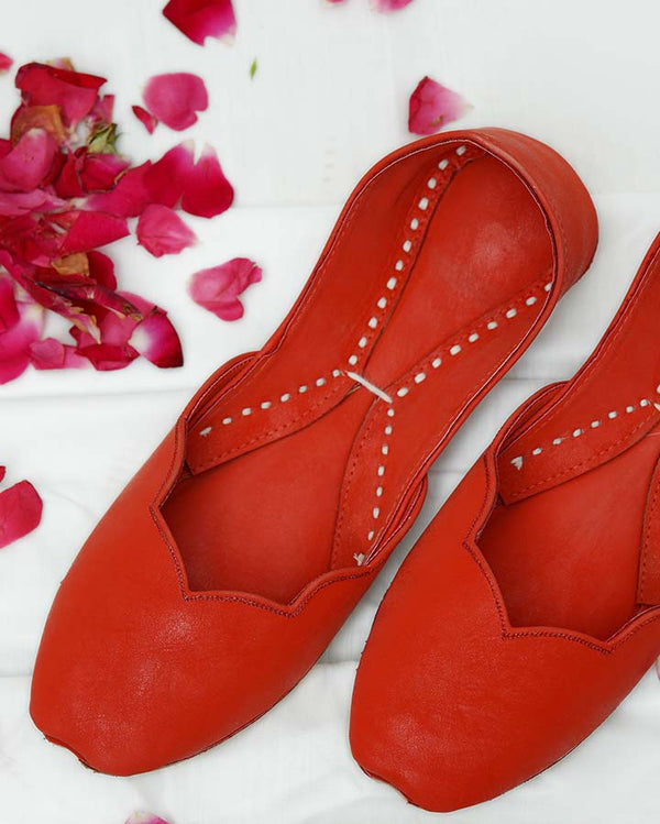 Red Radiance Khussa Shoes (KS-004)