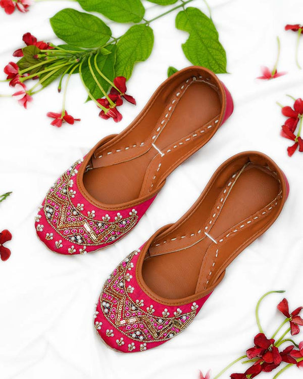 Soft Pink Khussa Shoes (KS-003)